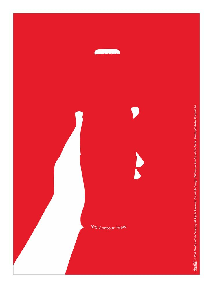 親吻百年經典 解讀可口可樂玻璃瓶百歲紀念海報的藝術魅力
